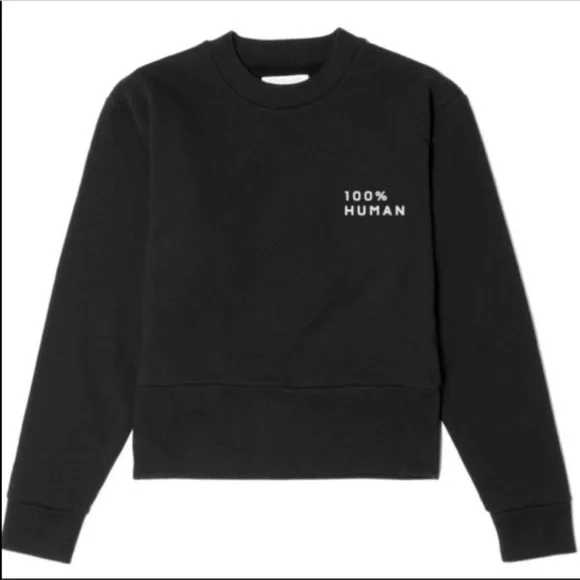 Everlane Black 100% Human Sweatshirt Size XS - Picture 2 of 12